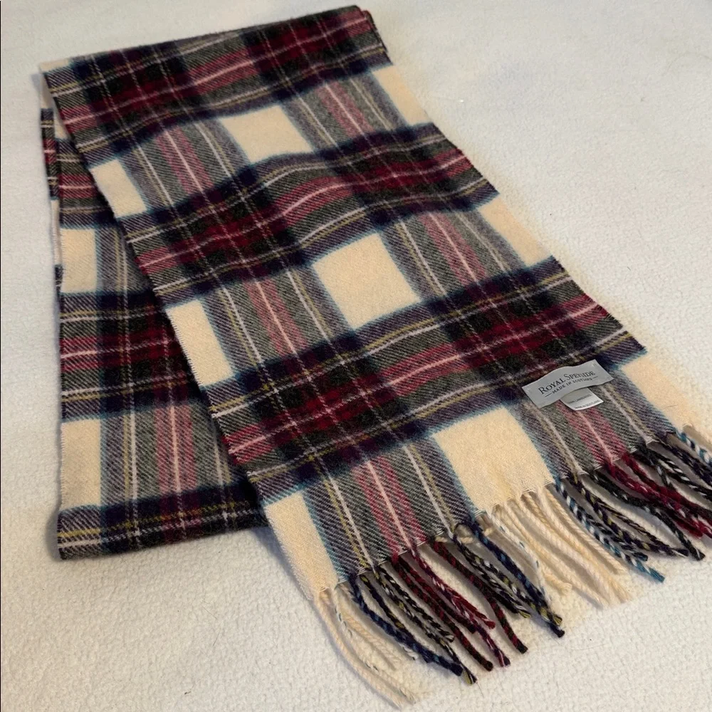 Royal Speyside Scottish Lambswool Plaid Scarf